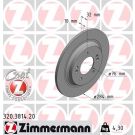 ZIMMERMANN Bremsscheibe 320.3814.20 Coat Z
