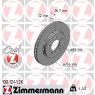 ZIMMERMANN Bremsscheibe 100.1241.20 Coat Z