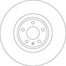 Bremsscheibe AUDI,VW TRW SINGLE DF6729S