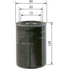 Ölfilter TOYOTA,DODGE,CHRYSLER,LAND ROVER 0 986 452 001