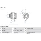 Lichtmaschine 0 986 042 091