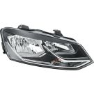 Scheinwerfer R H7/H7 +MOT SCHW/CHR HELLA PQ VW POLO 5,14-5,17 7267,543,3