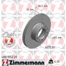 ZIMMERMANN Bremsscheibe 400.1052.20 Coat Z