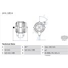Lichtmaschine FORD Focus 0 986 081 090