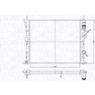 MAGNETI MARELLI Kühler, Motorkühlung 350213194700