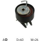 Spannrolle CITR,PEUG 407 3.0 HDI 09 VKM 13269