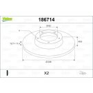 VALEO Bremsscheibe 186714