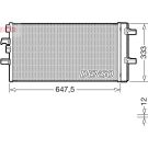 DENSO Kondensator, Klimaanlage DCN05108