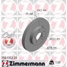 ZIMMERMANN Bremsscheibe 250.1352.20 Coat Z