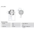 Lichtmaschine MERCEDES,MULTICAR 0 986 040 180