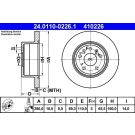 Bremsscheibe Opel T. Vectra 1.6-2.6 95-03 24.0110-0226.1