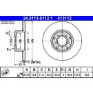 Bremsscheibe Db T. W114/W115 68-77 24.0113-0112.1