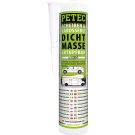 Petec Scheiben- & Karosseriedichtmasse Kartusche Abtupfbar Weiß 310ml SCHEIBEN- & KAROSSERIEDICHTMASSE, ABTUPFBAR 83290