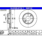 Bremsscheibe Peugeot S. 106/205/206/306 86- Power Disc 24.0320-0132.1