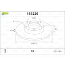 VALEO Bremsscheibe 186226