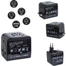 All in 1 Reiseadapter mit 3 USB Ladebuchsen 22200