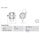 Lichtmaschine IVECO,FIAT 0 986 080 060
