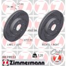 ZIMMERMANN Bremsscheibe 280.3189.53 ZIMMERMANN Bremsscheibe 280.3189.53