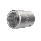 SW-Stahl Steckschlüsseleins. 27 mm 20 mm Zwölfkant 3/4Z 07663L-27