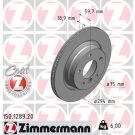 ZIMMERMANN Bremsscheibe 150.1289.20 Coat Z