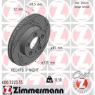 ZIMMERMANN Bremsscheibe 600.3225.55 BLACK Z