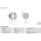 Lichtmaschine BMW 3,5 Serie 0 986 041 810