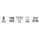 Splinttreibersatz 6-Tlg YT-47121