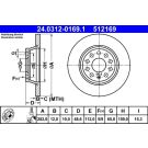 Bremsscheibe Vw T. Cc/Eos/Golf/Jetta/Passat/Tiguan 05- Power Disc PowerDisc 24.0312-0169.1