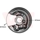 VAN WEZEL Spritzblech, Bremsscheibe 5839373
