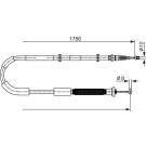 Handbremsseil li FIAT Bravo,Stilo 1987482589