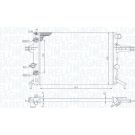 MAGNETI MARELLI Kühler, Motorkühlung 350213192800