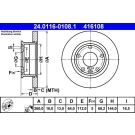 Bremsscheibe Vw P. T4 90-96 24.0116-0108.1