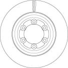 Bremsscheibe HA ISUZU D-Max 12 TRW SINGLE DF6736S