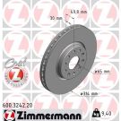 ZIMMERMANN Bremsscheibe 600.3242.20 Coat Z