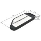 Luftfilter CHEVROLET,DAEWOO F 026 400 349