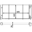 Kühler, Motorkühlung BEHR CR 340 001S