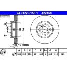 Bremsscheibe Toyota P. Corolla 1.3-2.0D 92-02 24.0122-0158.1