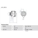 Lichtmaschine MERCEDES SLK-Klasse 0 986 039 860