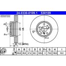 Bremsscheibe Bmw P. X3/X5 3.0-4.4 00-10 Power Disc 24.0330-0109.1