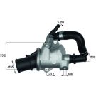 Integralthermostat ALFA,FIAT 147,GT,Stilo 1.9JTD 03 BEHR TI 146 88