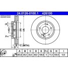 ATE Bremsscheibe 24.0126-0100.1