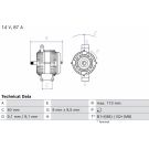 Lichtmaschine 0 986 042 720
