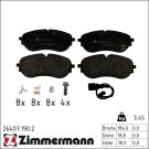 ZIMMERMANN Bremsbelagsatz, Scheibenbremse 26407.190.2
