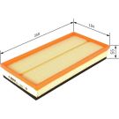 Luftfilter AUDI,SEAT,SKODA,VW 1457433081