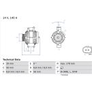 Lichtmaschine 0 986 046 180