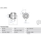 Lichtmaschine PEUGEOT 0 986 083 840