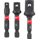 SHOCKWAVE Set 3-teilig Hex auf 4K Steckschlüsseleinsätze, Adapter 4932479228