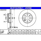 Bremsscheibe Opel P. Corsa 1.0 06 24.0112-0184.1