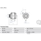Lichtmaschine CITROEN,PEUGEOT 0 986 049 370