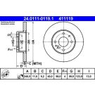Bremsscheibe Fiat S. 500/Panda 07 24.0111-0119.1